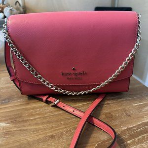 Kate Spade Carson crossbody purse Dark Water (pink watermelon)